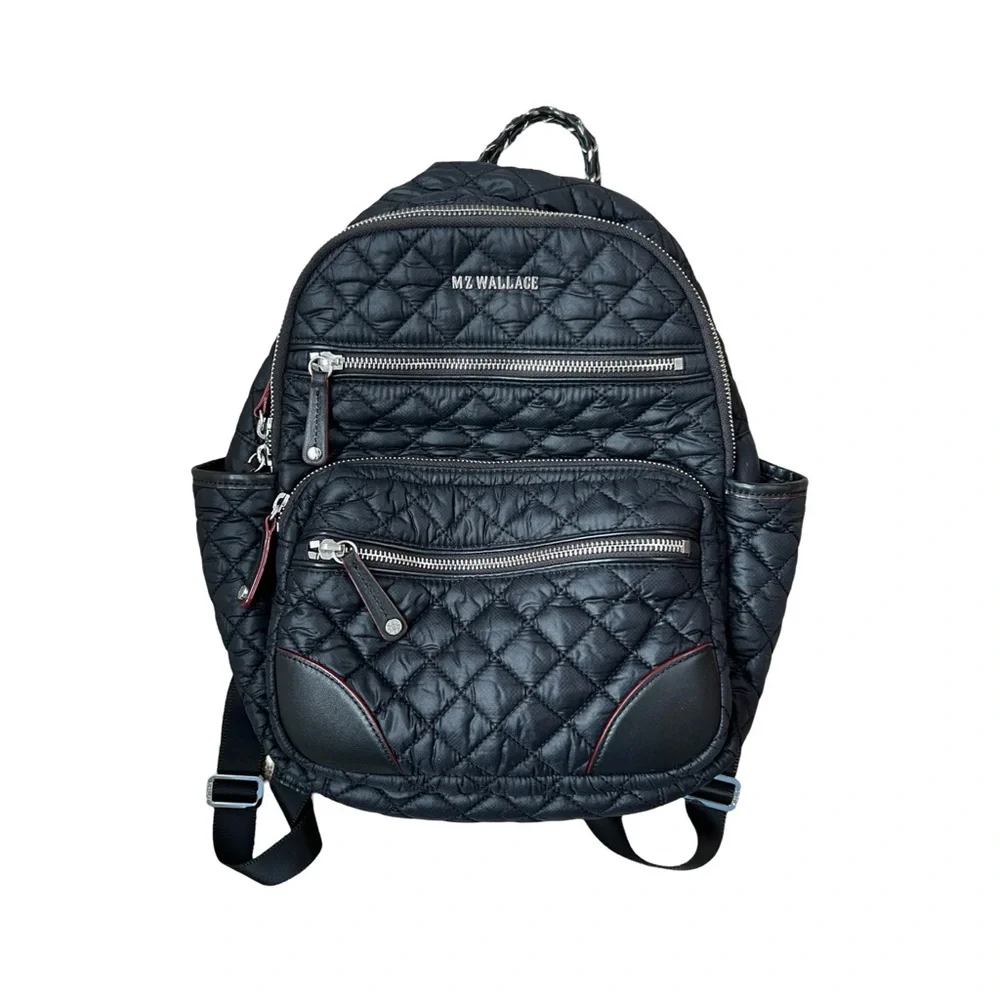 MZ Wallace Small Crosby Backpack w/leather corners